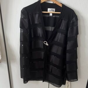 Joseph Ribkoff Black Sheer Blouse